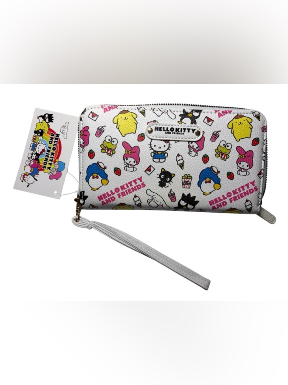 NWT Hello Kitty & Friends White Character Zip Wallet/Wristlet